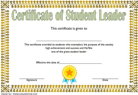 Student Leadership Certificate Template [10+ Designs FREE]